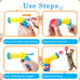 2 Cat Toy Launchers & 100 Cat Pom Pom Balls in Macaroon Colors, Silent Plush Elastic Balls for Kitty