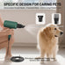 Professional dog grooming blower dryer for medium/small pets with IEC & UL certification, 2-speed and 3-heat settings