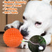 pweituoet 4.5" heavy duty squeaky dog balls for medium large dogs, 2 pack