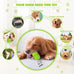 Piffzedo Green Large Natural Rubber Dog Squeaky Toy for Aggressive Chewers