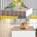 Katumo 7.8 Inch Paper Bird Chew Toy for Parakeet, Cockatiel, Conure, Budgie, Lovebird, and Small Birds