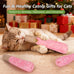 3 pack catnip toys for cats, funny cat toys with organic catnip, dental rope, and fun bell