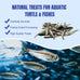 Amzey 2.3 oz dried whole river fish for turtles, terrapins, reptiles, and large tropical fish - natural and healthy