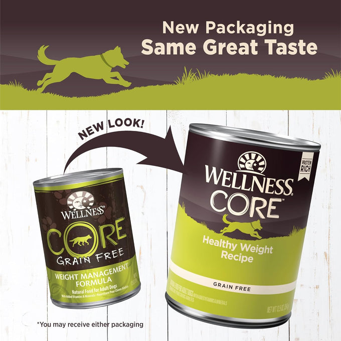 Wellness CORE Grain-Free Adult Wet Dog Food, Natural, 12.5oz, 12-Pack