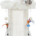 TWDEPART Cat Tree Tower with Grey Scratching Post for Indoor Cats, 16.93"L x 13"W x 17.7"H Climbing Tree