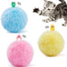 Potaroma 3-Pack Fluffy SilverVine Catnip Interactive Cat Kicker Balls with 3 Lifelike Animal Sounds