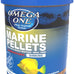 Omega One Garlic Marine Small Sinking Pellets - 4.5 oz, 8% Max Ash, Fresh Seafood Protein