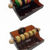 Triple Cup Parrot Feeding Toy with Portion Control System for Small-Medium Parrots, Wood and Acrylic Base, Easy Maintenance