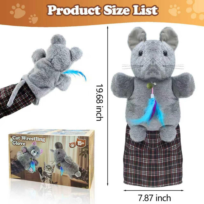 babyye cat wrestling glove for safe and fun interactive play with thickening tough padding