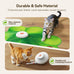 Feelnedy rechargeable cat toy with movable LED dot and feathers for indoor cat exercise and boredom prevention
