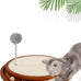 Lmugoos Cat Scratcher Natural Sisal Scratching Pad with Ball Track Spring Ball for Kitten Exercise Toy