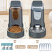 PetSafe Automatic Stainless Steel Bowl Dog and Cat Gravity Food Feeder and Waterer for Small Medium Pets 1 Gallon x 2