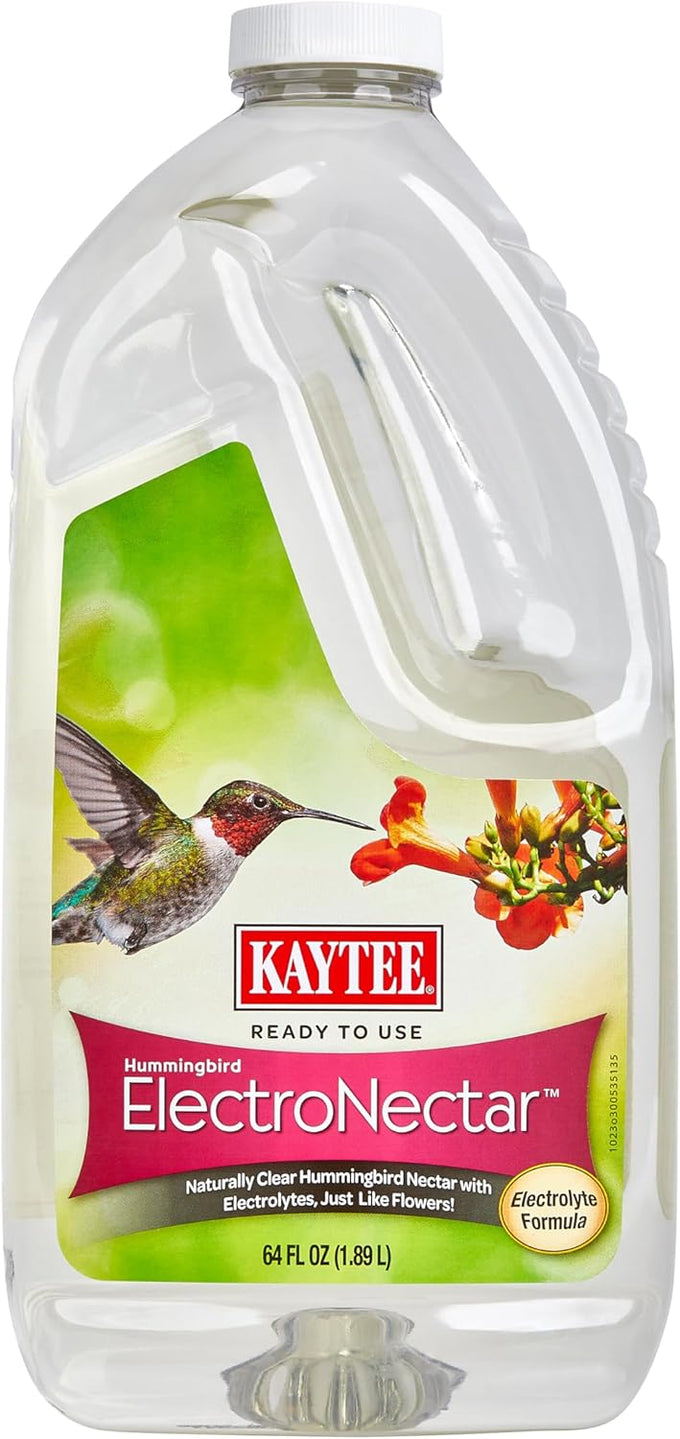 Kaytee 64-Ounce ElectroNectar Ready-to-Use Hummingbird Nectar Attracts and Nourishes Wild Birds