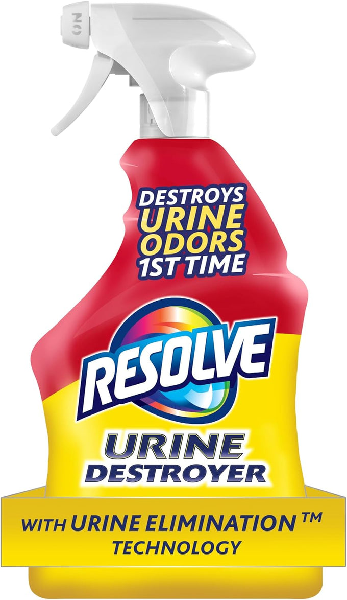 Resolve Urine Destroyer Spray, 32fl oz, Pet Stain and Odor Remover for Cat and Dog Urine