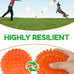 pweituoet 4.5" heavy duty squeaky dog balls for medium large dogs, 2 pack