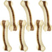 Nylon dog chew toys, 2 pack, beef flavor, indestructible, teething, bone shape, large, medium, small puppies