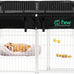 FXW Homeplus unleashed 24 inch 6 panels heavy duty black dog playpen for puppy and small dogs