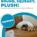 Outward Hound Hedgehogz Soft Plush Hedgehog Squeaks Dog Toy 6" x 4" x 4.5" available in multiple sizes