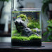 Vimvins 3 gallon ultra white glass fish tank for small aquariums with betta, snails, shrimp and aquatic plants