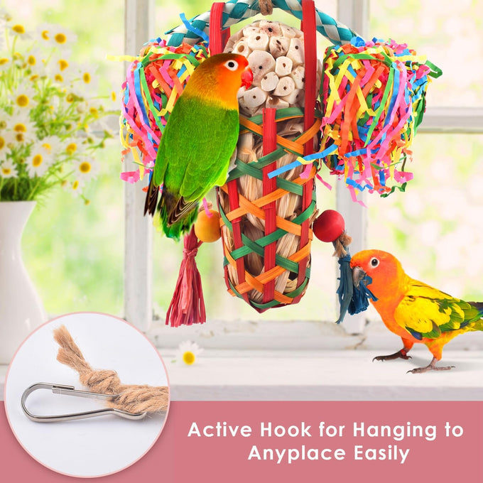 Katumo natural bamboo cockatiel parakeet conure shreds and forages safely