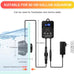 24V 12W 2100GPH mini aquarium wavemaker with controller, magnetic mounting for 50-100 gallon tank