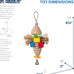 prevue-pet-products-sound-movement-mr-mustache-bird-toy-62614-environmentally-friendly-noise-stimulation-toy-for-birds