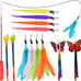 cat toys for indoor cats, 13 pack interactive cat wand toy set with feather toys and teasers for exercise and playtime