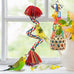 Colorful parrot toys set with bell, rope perch, and foraging toys for Conure, Cockatiel, Budgies, Lovebird