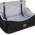 joejoy elevated dog car seat for small medium dogs up to 35 lbs with memory foam booster seat grey