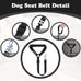 Bwogue 2-packs adjustable nylon dog cat car headrest restraint safety seat belt strap harness