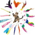 46 PCS cat toys for indoor cats kittens exercise, colorful spring toys crinkle mouse ball mint catnip gift