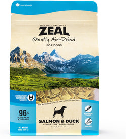 ZEAL Canada Air-Dried Salmon & Duck Recipe for Dogs - Superfood Omega-3 Rich, Dual-Protein, Grain Free, No Fillers, Complete Nutrition (Salmon & Duck, 1 lb)