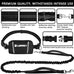 Lanney Hands-Free Dog Leash for Medium Large Dogs with Zipper Dual Handle and Retractable Bungee