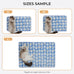 3-pack Soft Fluffy Elephant Pattern Pet Blanket Flannel Throw for Small Dogs and Cats Blue/Pink/Yellow 23x16 inch
