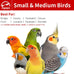 agape rotating parrot perch toy with chew toy natural wooden stand for small medium birds cage accessory