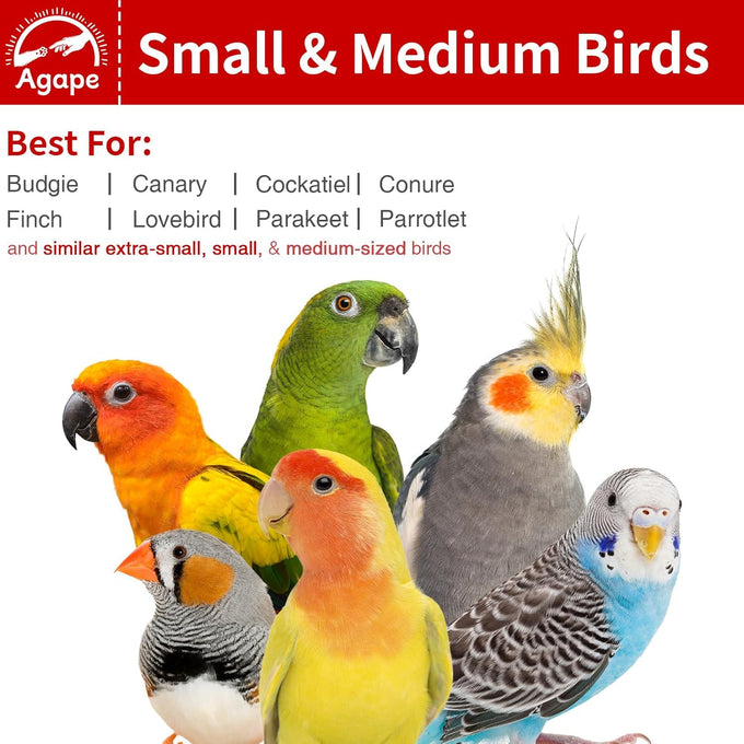 agape rotating parrot perch toy with chew toy natural wooden stand for small medium birds cage accessory