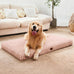 large dog beds with orthopedic support, waterproof lining, and plush surface