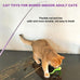 cat toys for indoor cats, 11pcs interactive cat toy wand pack, 2 retractable cat wand & 7pcs worm teaser refills for playful exercise