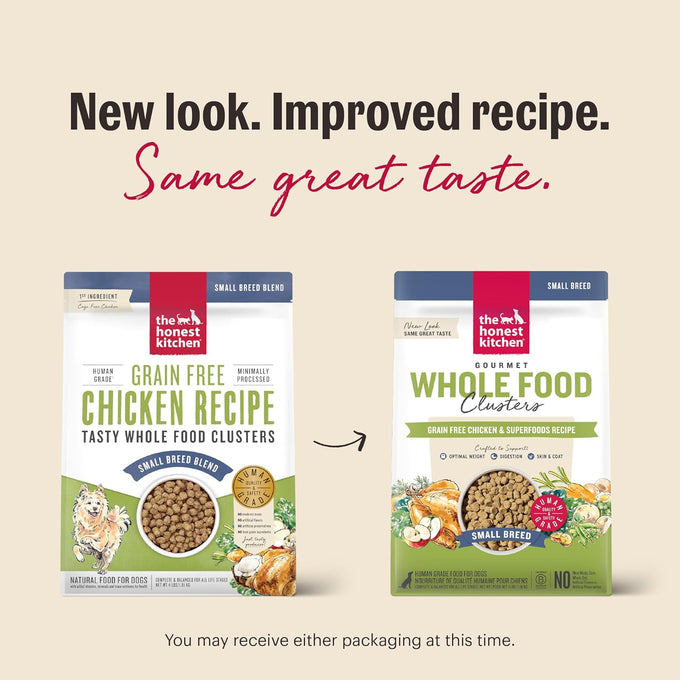 The Honest Kitchen Whole Food Clusters Grain-Free Chicken Dog Food, 1 lb