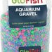 GloFish aquarium gravel, 5 pounds, pink, green and blue mix, for GloFish tanks