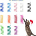 12pcs durable heavy plastic cat spiral springs for indoor cats 12 colors interactive coil fun hunting