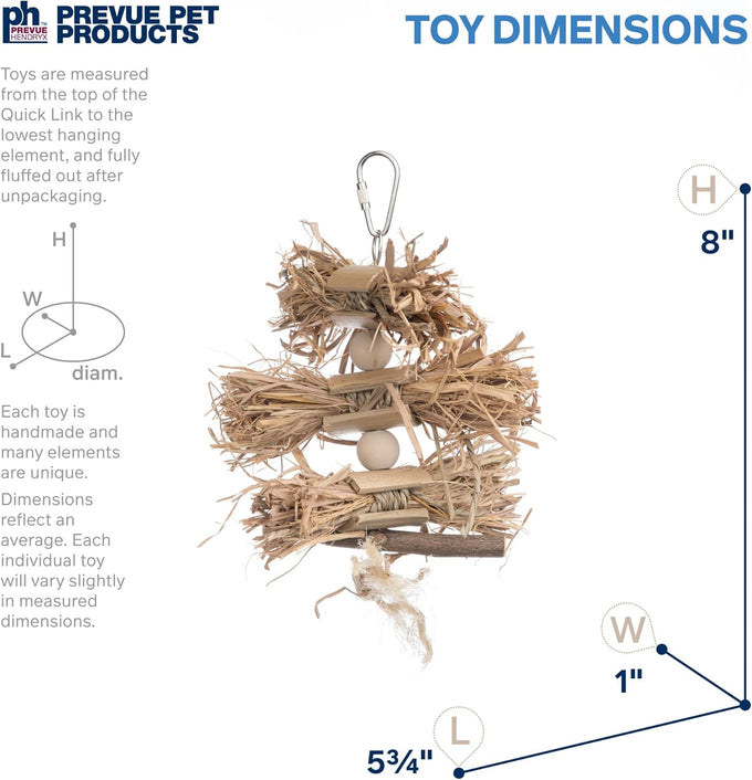 Naturals Preen & Pacify Woodland Harvest Bird Toy by Pervue Pet Products