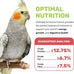 cockatiel conure cuisine 4 lbs nutrient-rich mixed birdseed daily energy growth balanced diet