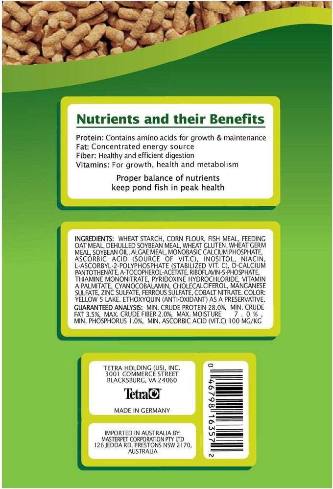 TetraPond Pond Sticks for Goldfish and Koi, 2.53 Pounds, Soft Sticks for Easy Digestion