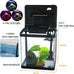 Betta fish tank self cleaning glass 2 gallon small nano aquarium starter kit with led light and whisper filters
