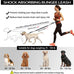 Lanney Hands-Free Dog Leash for Medium Large Dogs with Zipper Dual Handle and Retractable Bungee