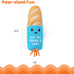 Catstages Loaf Kicker Toy with Catnip and Dental Mesh - Bread Shape, Plush, and Ribbon Cat Toy for Kicking and Teeth Cleaning, Tan
