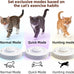 interactive cat toys with butterflies feathers realistic sounds touch-activated rechargeable for bored adult cats home alone