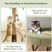 Woochpet 35'' Tall Cat Scratcher Tree Tower with Cat Toy Mouse Hole and Interactive Wooden Ball for Indoor Cats