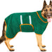 Bienbee Dark Blue XL Dog Bathrobe for Small Medium Large Dogs, Quick Drying Super Soft Adjustable Towel